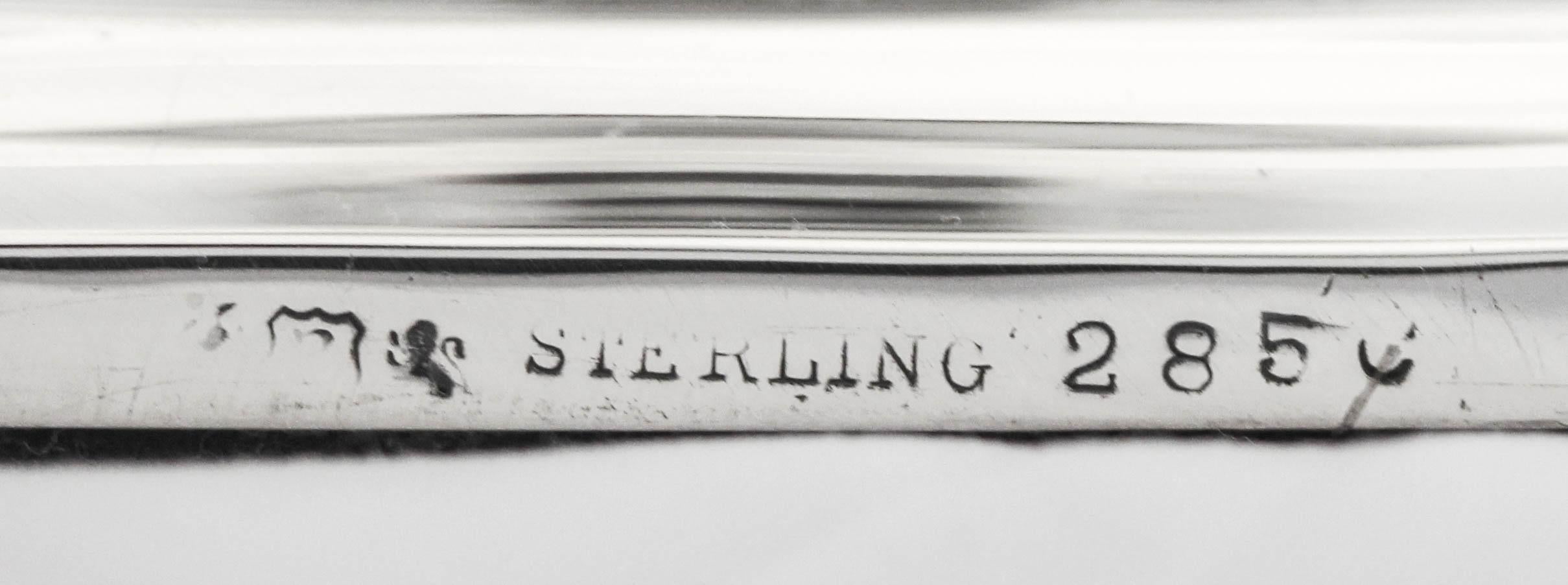 Sterling Silber geätzte Kerzenständer im Angebot 1
