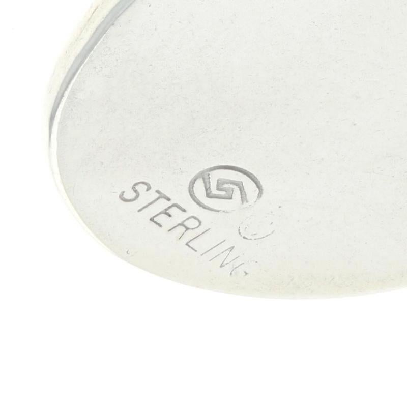 Sterling Silber geätzt Dome Southwestern große Ohrstecker 925 Kreise durchbohrt im Angebot 1