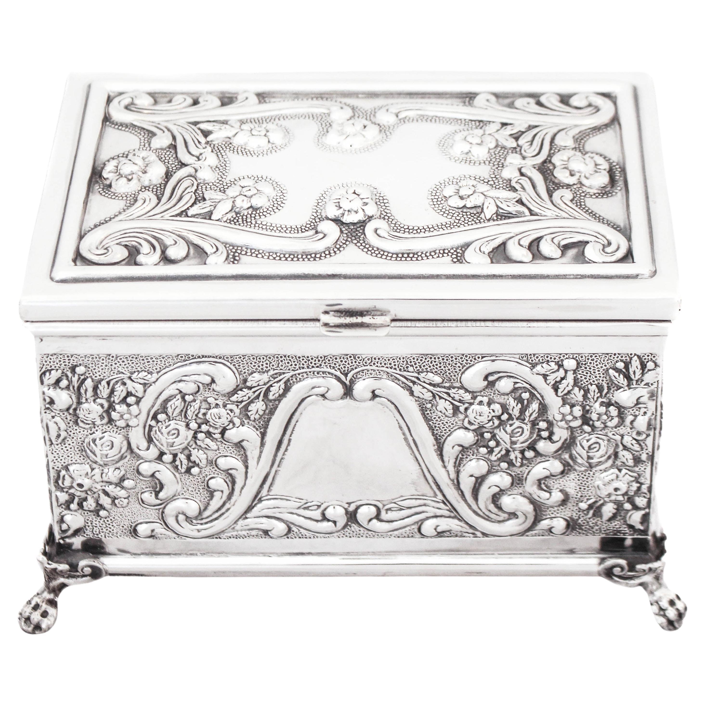 Sterling Silver (Etrog) Box For Sale