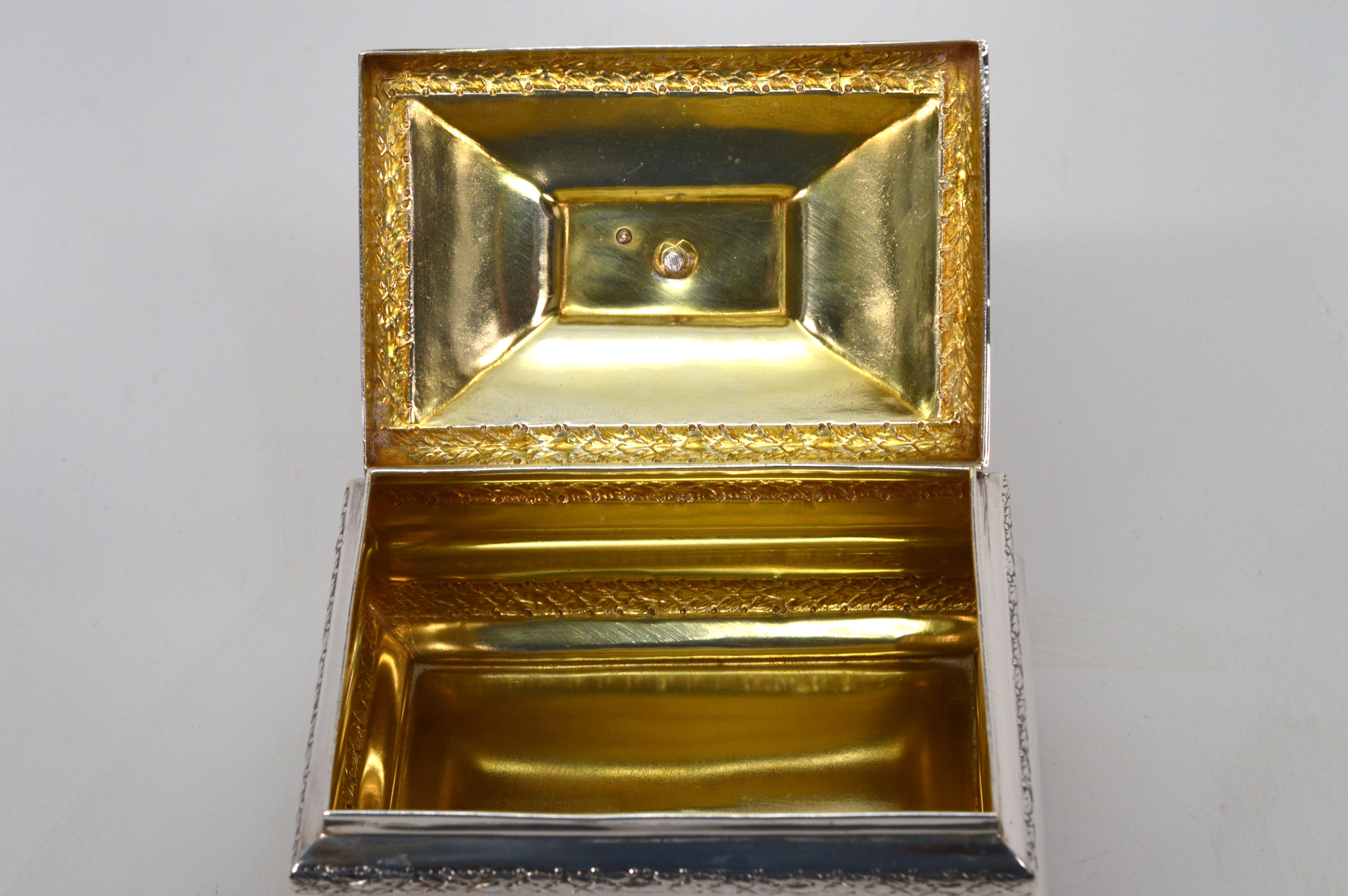 Etrog-Kasten aus Sterlingsilber, hergestellt in Israel für Damen oder Herren im Angebot