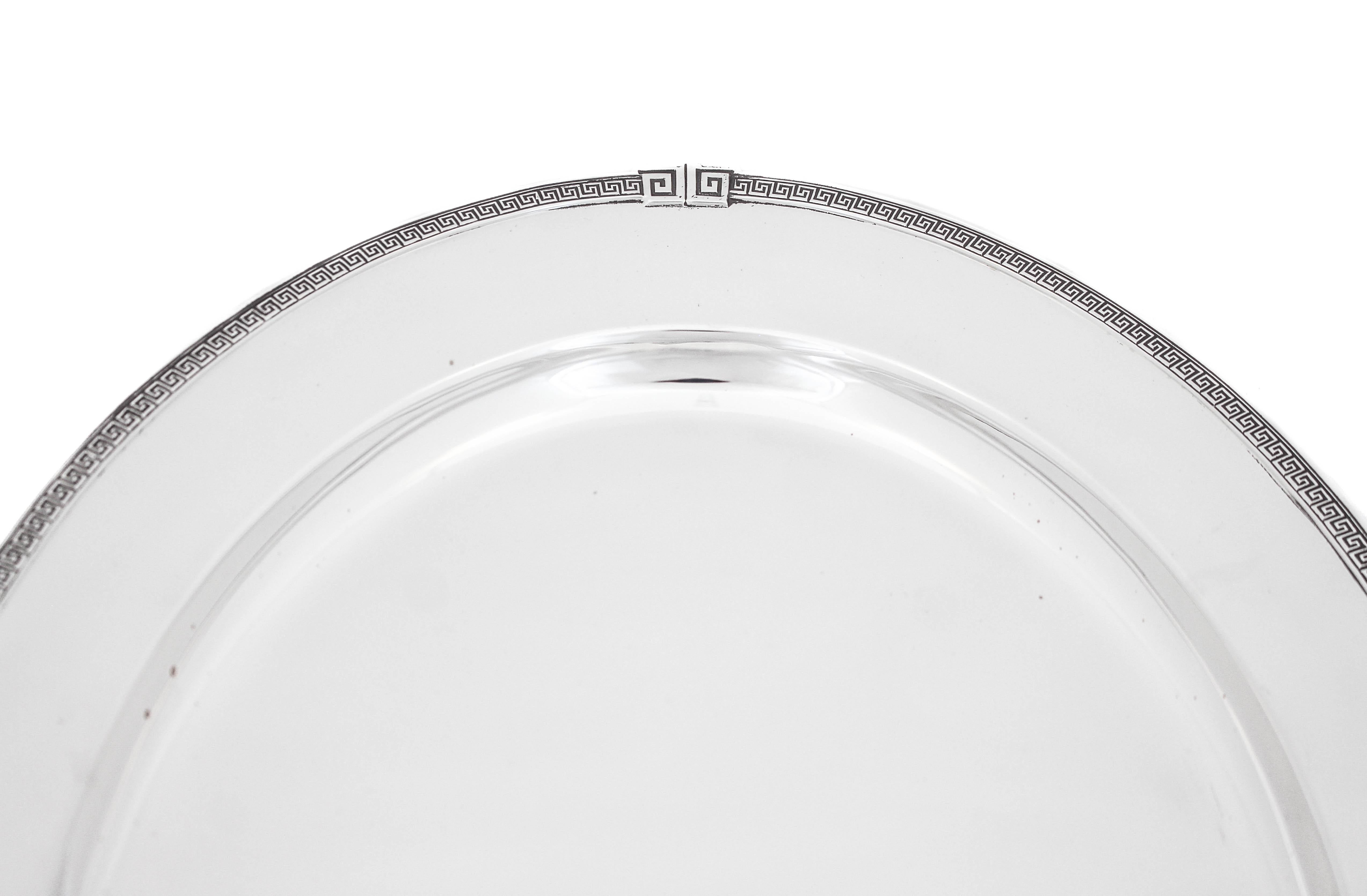 Sterling Silver “Etruscan” Platter, 1930 In Excellent Condition In Brooklyn, NY