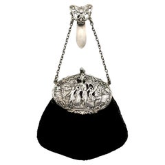 Sterling Silver Evening Bag or Purse, circa 1900 London by Samuel Jacob