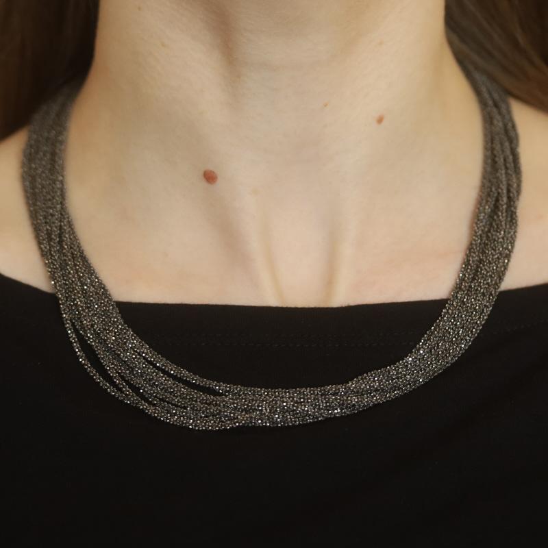 Donna Collana a dieci fili in argento 925 - 925 in vendita