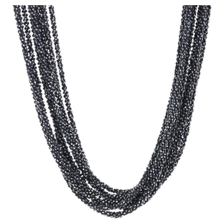 Sterlingsilber Fancy Kette Zehnstrang-Halskette 20" - 925
