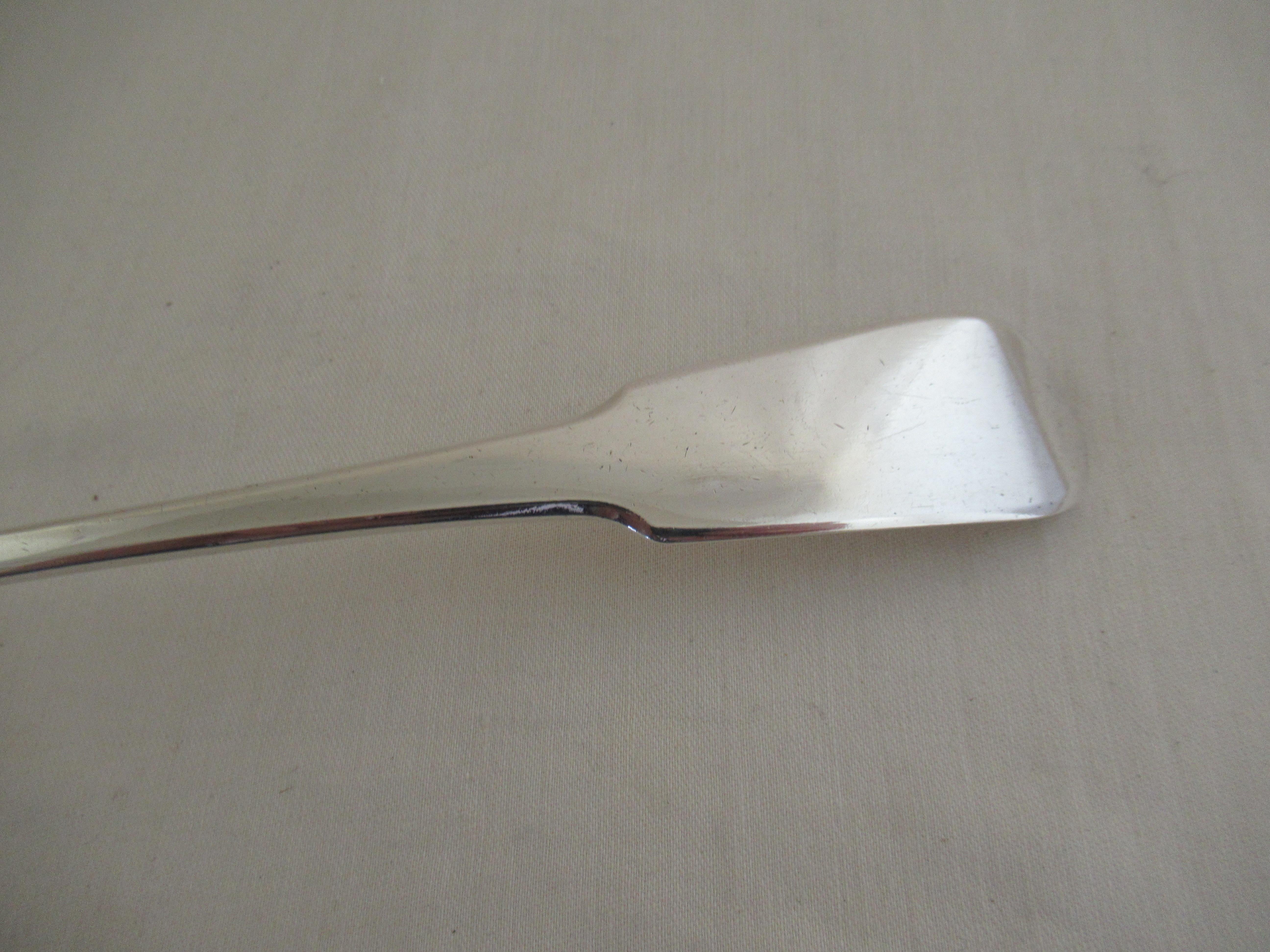 George III Sterling Silver, Fiddle Pattern, Soup or Punch Ladle, Hallmarked, London 1813