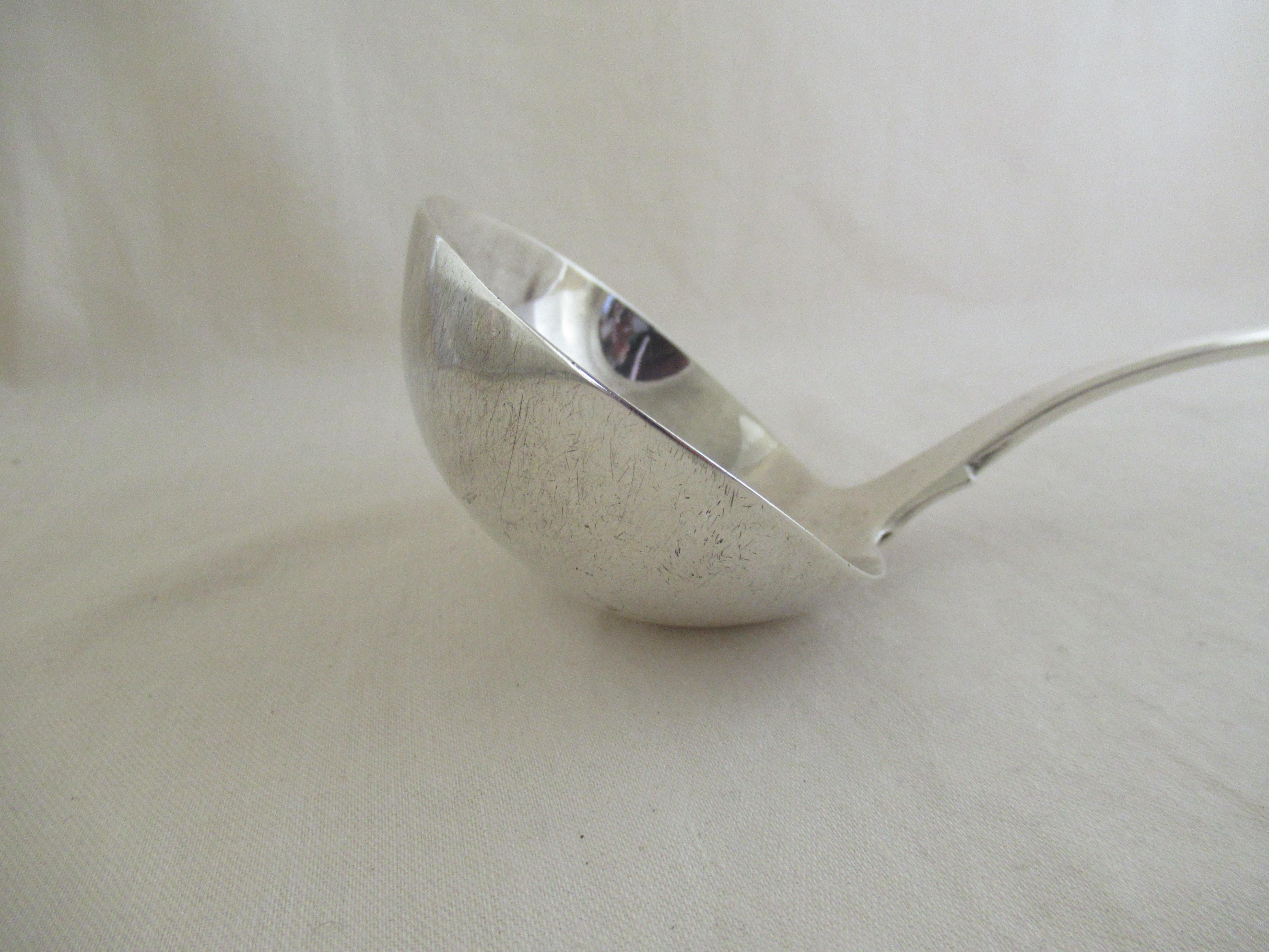 English Sterling Silver, Fiddle Pattern, Soup or Punch Ladle, Hallmarked, London 1813