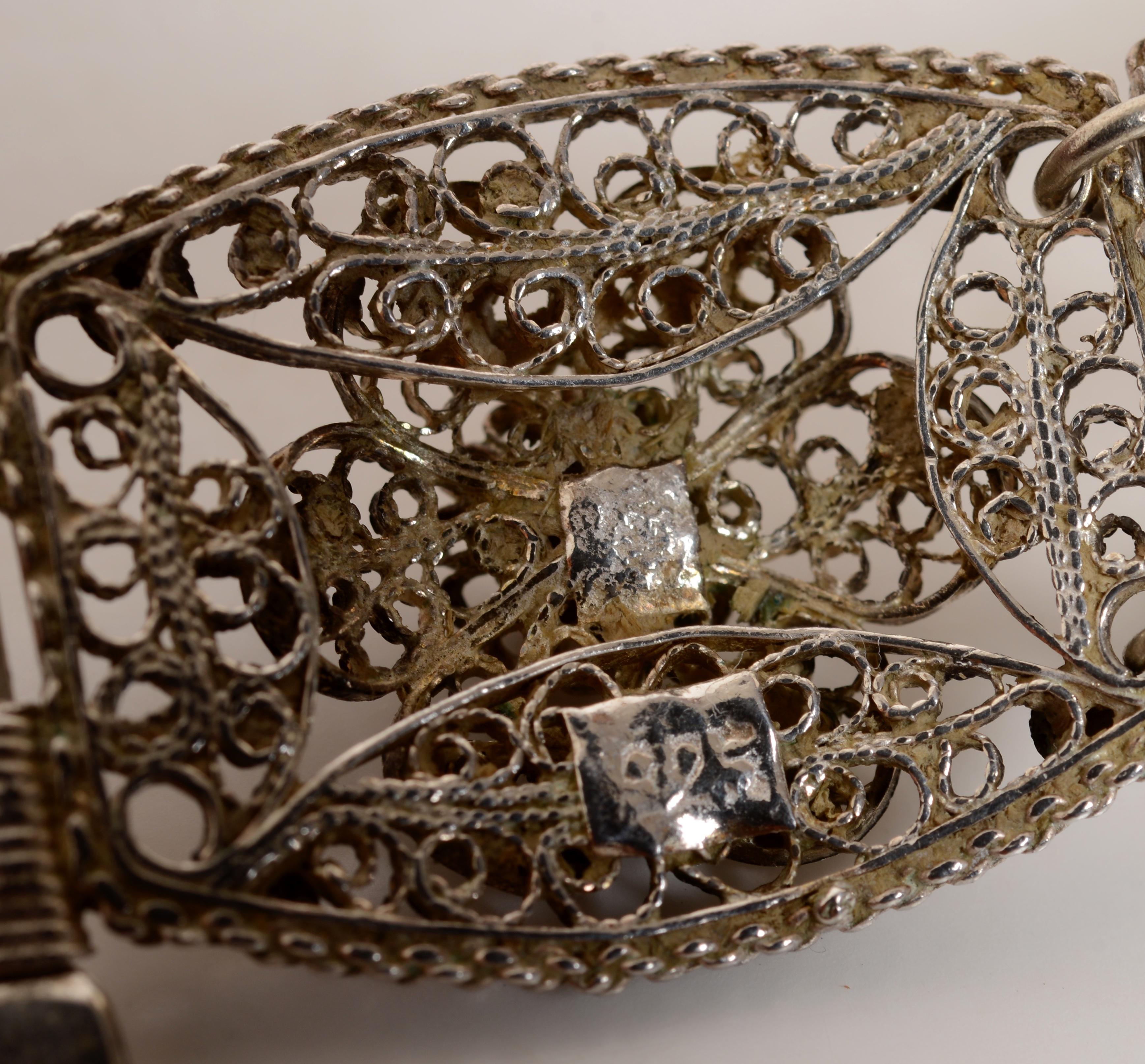 Filigranes Armband aus Sterlingsilber, um 1940 (Retro)