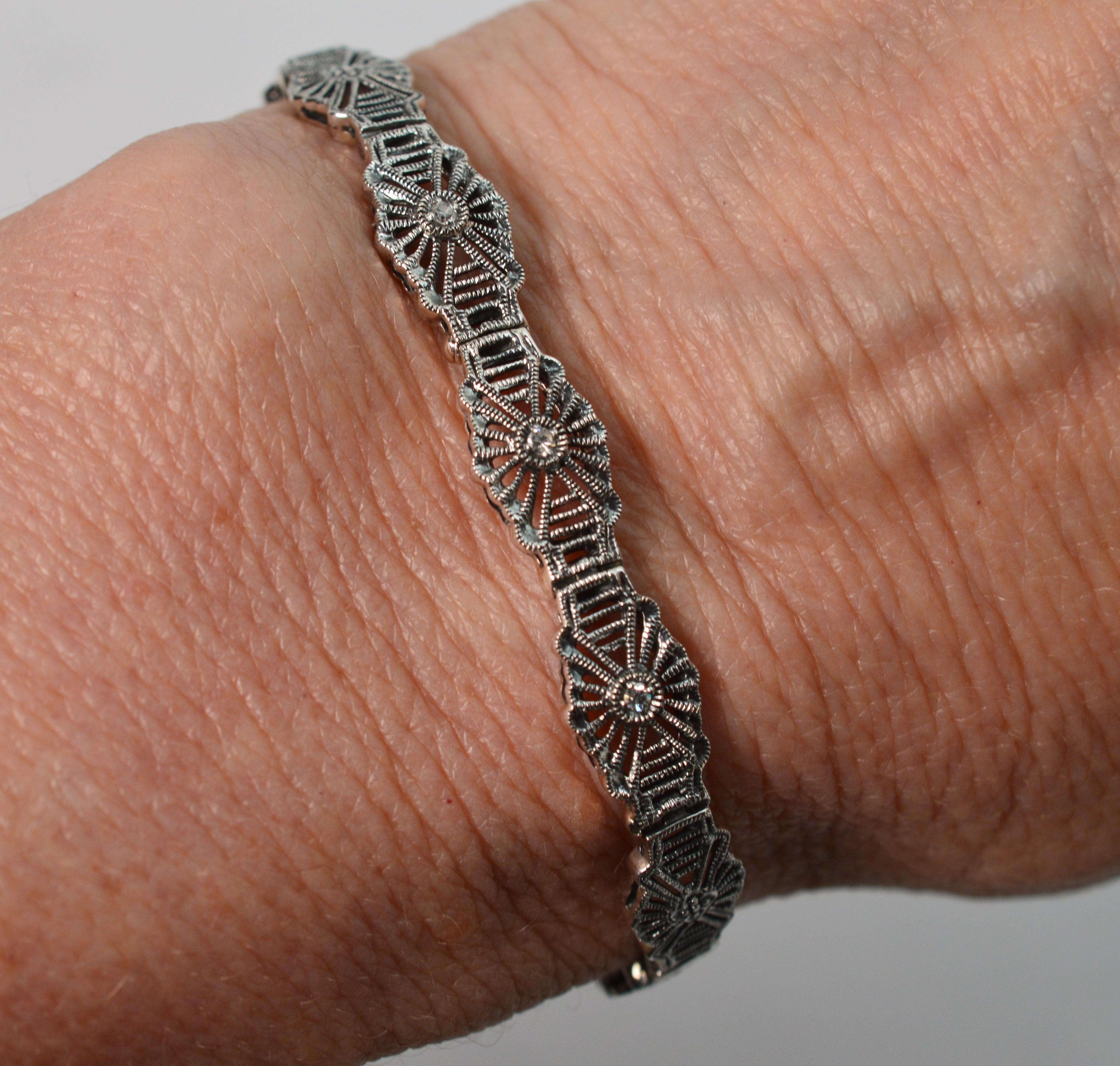 filigree bracelet silver