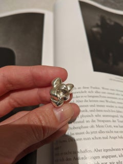 Sterling Silver Iris Blossom Contemporary Stud Earrings