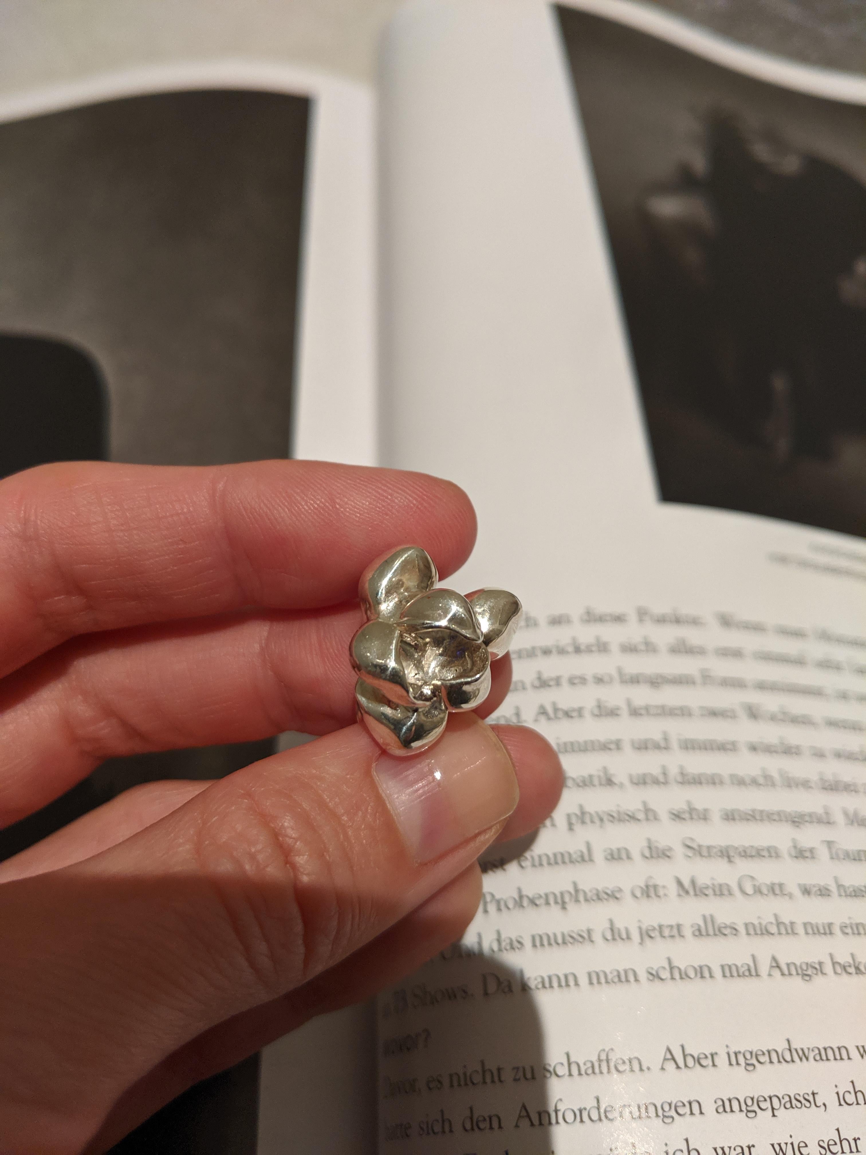 contemporary silver earrings