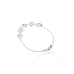 Sterling Silver Five Medals Bracelet