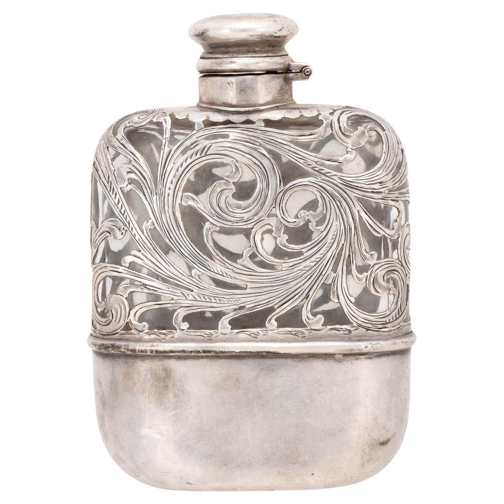 Sterling Silver Flask in vendita