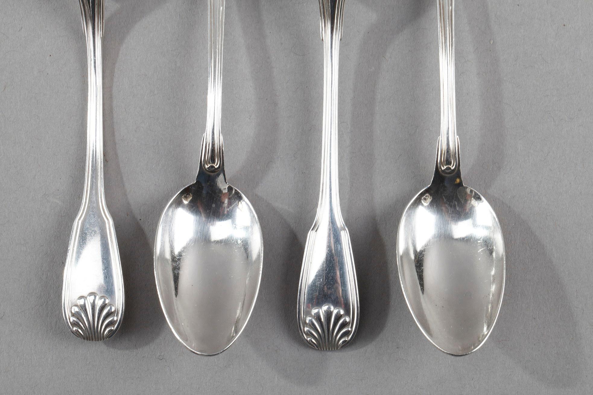 Sterling Silver Flatware from E.Caron, 115 Pieces 5