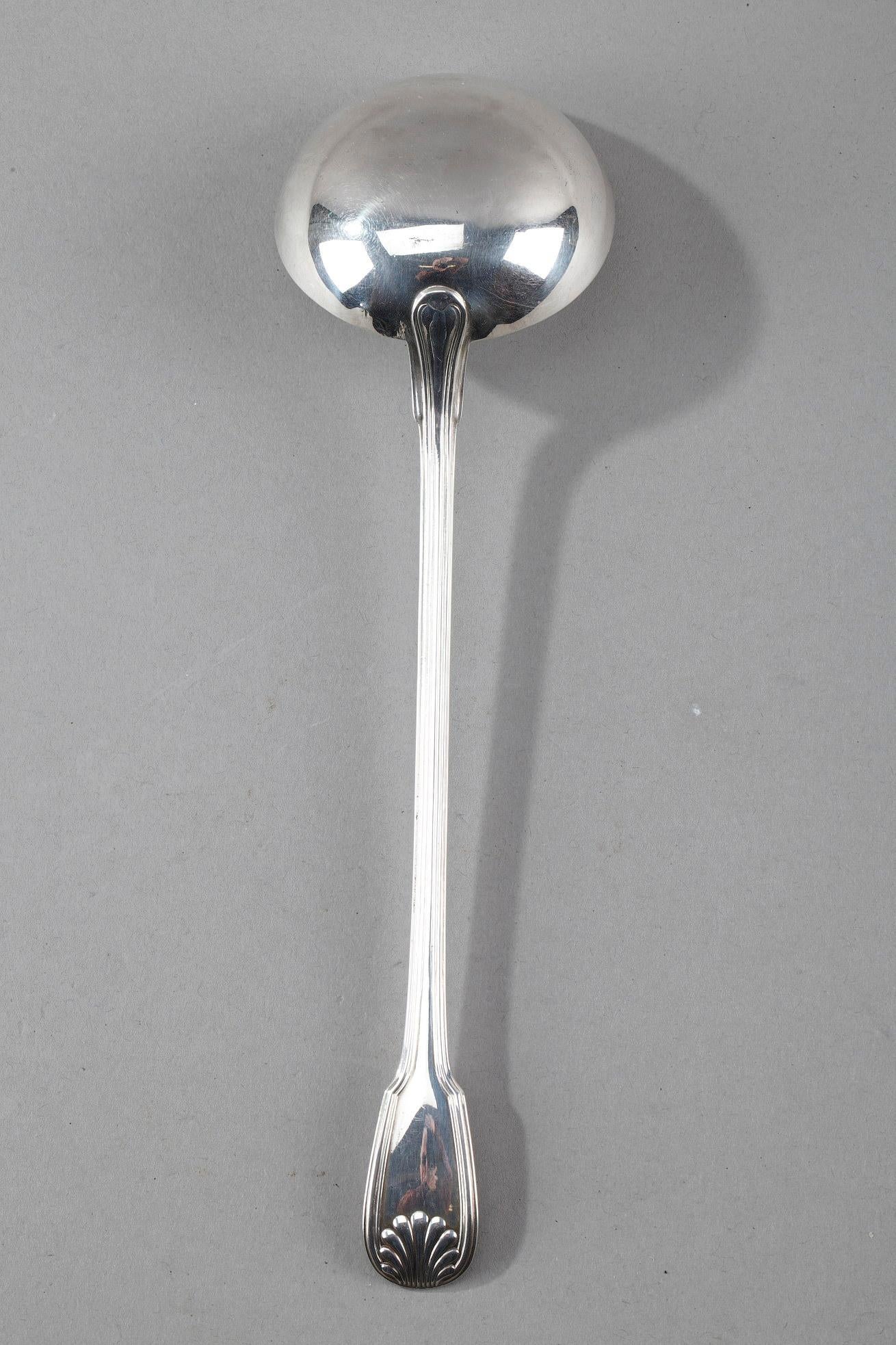 Couverts en argent sterling de E.Caron, 115 pièces 8