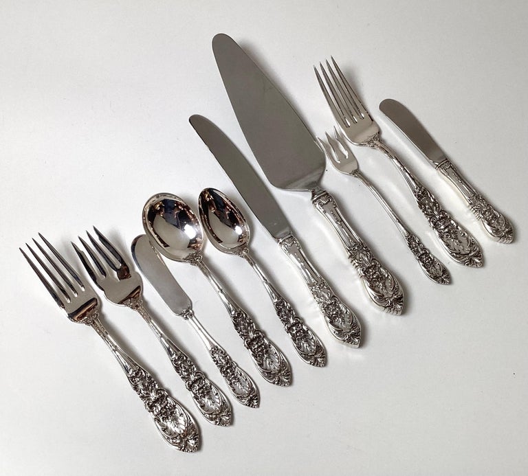 Sterling Silver Flatware Service For 18, Richelieu Pattern For