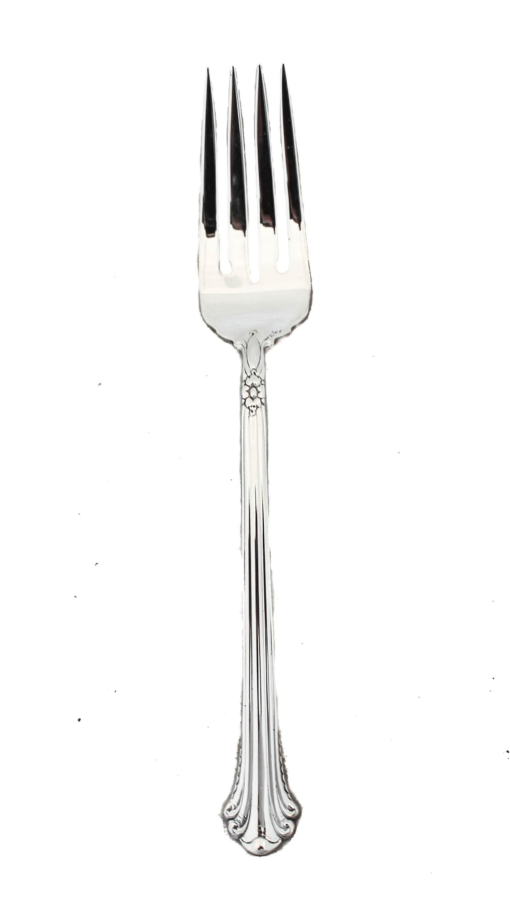 Being offered is a complete set -- service for 16 -- sterling silver flatware by Towle Silversmiths. First introduced in 1939, this pattern is still popular today as it was back then. The reason is it’s design is timeless and classic. The handle has