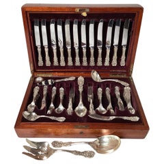 Sterling Silver Flatware Set, Francis 1st Total 95 Pcs