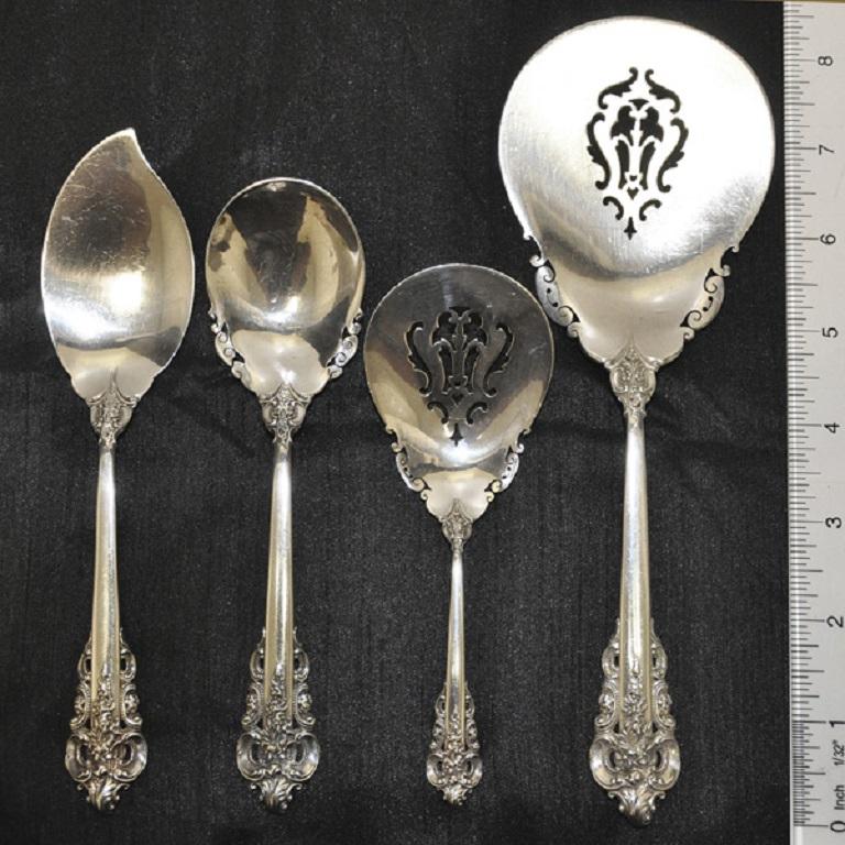 wallace grand baroque sterling silver serving pieces