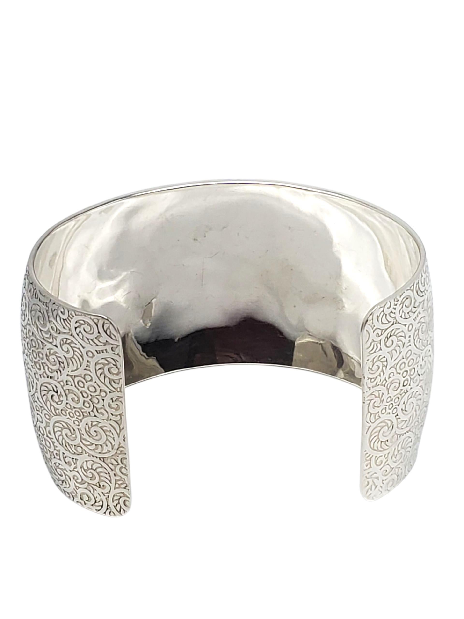 Contemporaneo Bracciale floreale in argento Sterling #23421 in vendita