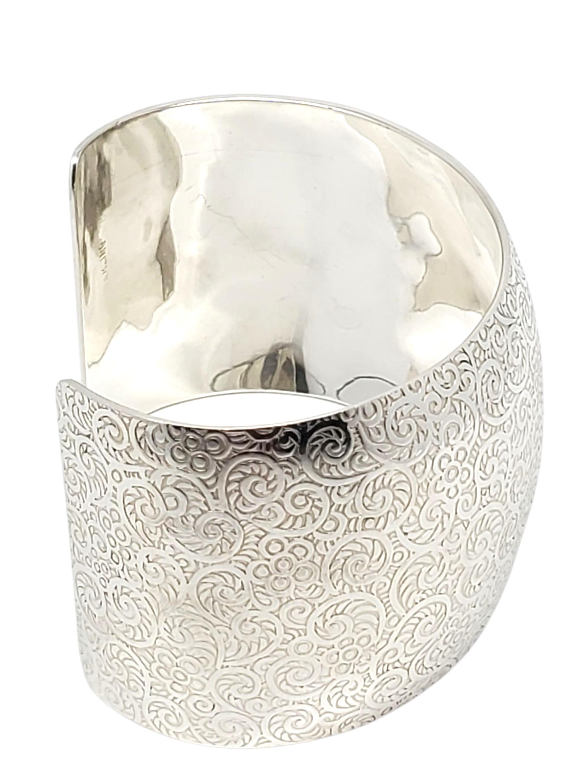 Bracciale floreale in argento Sterling #23421 In condizioni buone in vendita a Washington Depot, CT