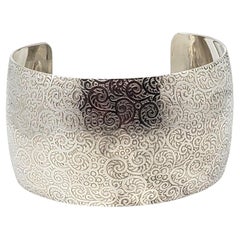 Bracciale floreale in argento Sterling #23421