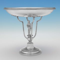Trofeo di calcio in argento sterling Art Deco - Sheffield 1927 - Modello di calciatore