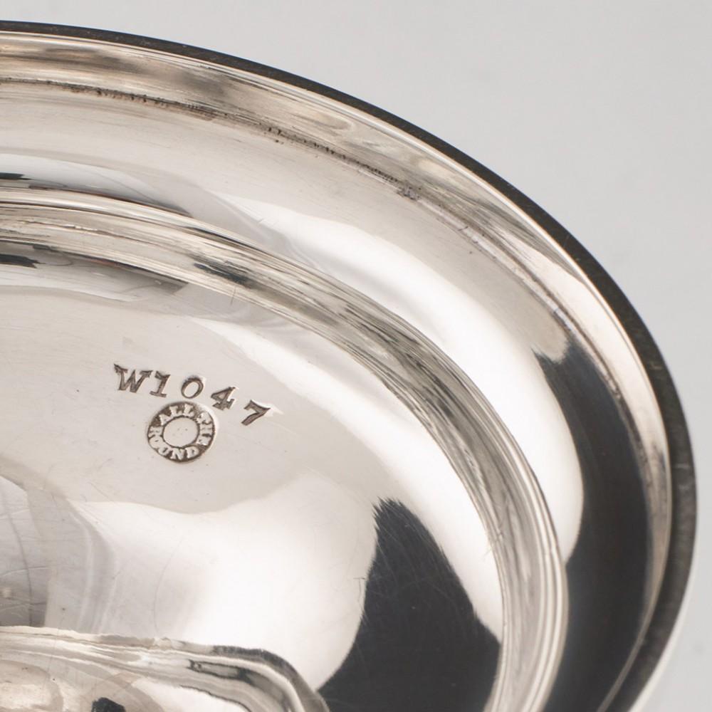 19th Century Sterling Silver Footed Bowl Sheffield, 1898 For Sale