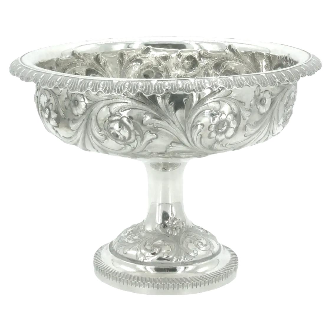 Sterling Silver Footed Centerpiece Bowl For Sale 8
