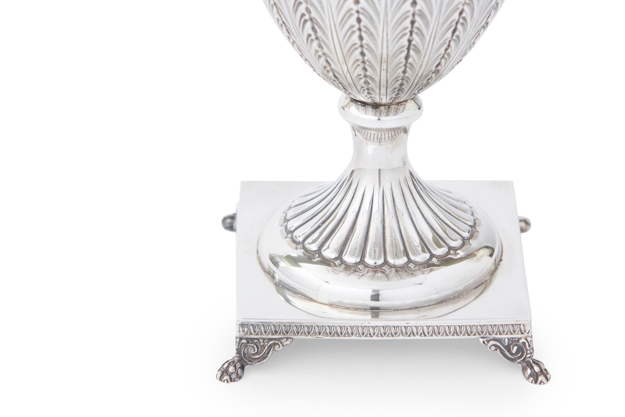 European Sterling Silver Footed Decorative Vase / Piece For Sale