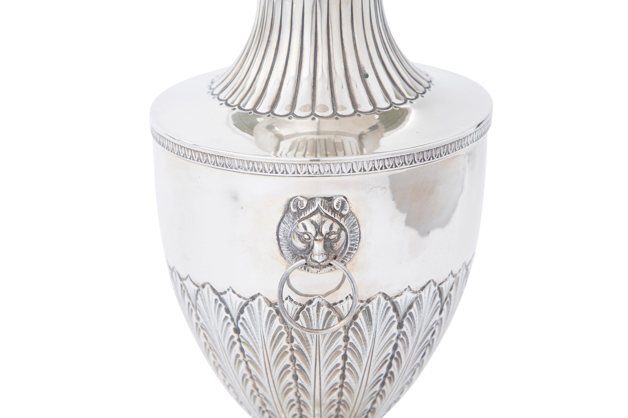 Sterling Silver Footed Decorative Vase / Piece For Sale 2