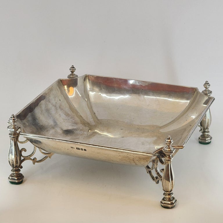Sterling Silver Footed Dish by Crichton Brothers For Sale 3