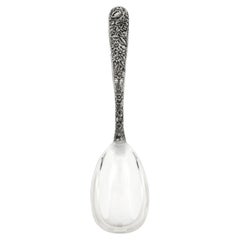 Sterling Silver “Forget-Me-Not” Serving Spoon