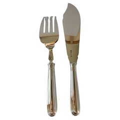 Sterling Silver Fork and Knife Fish Servers by Garrard & Co, 1968-1971