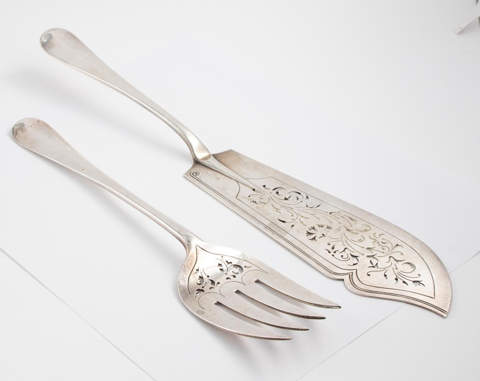 silver fork and knife
