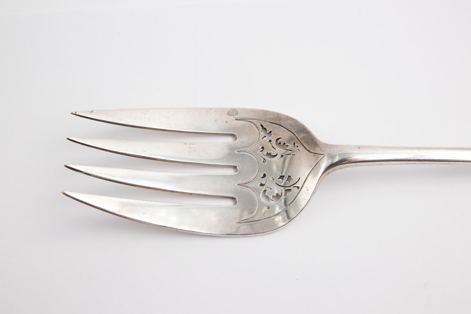 Sterling Silver Fork and Knife Set, circa 1896 2