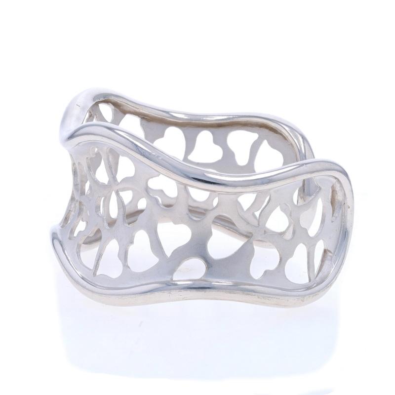 Donna Bracciale a forma di quadrifoglio in argento Sterling 6 3/4