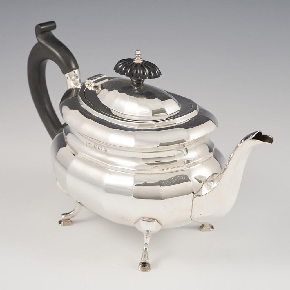 Sterling Silver Four Piece Tea and Coffee Service Birmingham, 1926 6