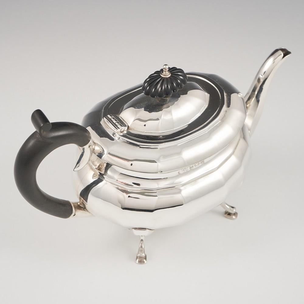Sterling Silver Four Piece Tea and Coffee Service Birmingham, 1926 7