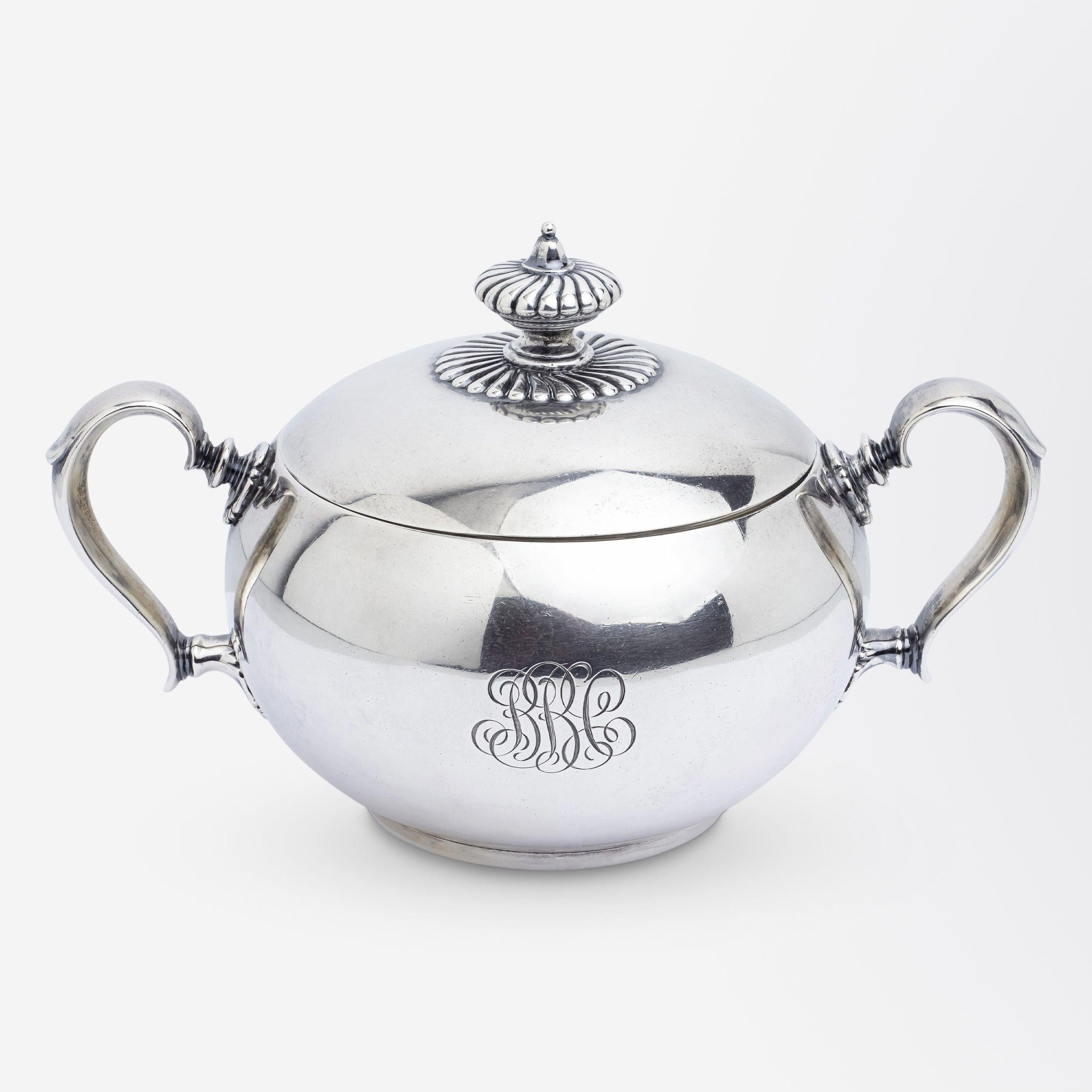 Women's or Men's Sterling Silver Four Piece Tea and Coffee Service by Tiffany & Company For Sale