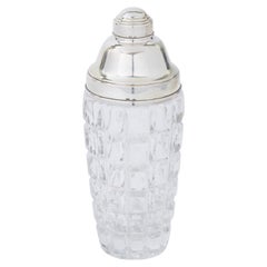 Sterling Silver Framed / Cut Glass Shaker 