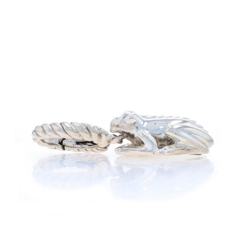 Sterling Silber Frosch Frosch Charm Enhancer Anhänger - 925 Amphibien im Zustand „Hervorragend“ im Angebot in Greensboro, NC