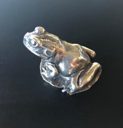 Sterling Silver Frog / Toad Sculpture