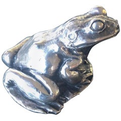 Sterling Silver Frog / Toad Sculpture