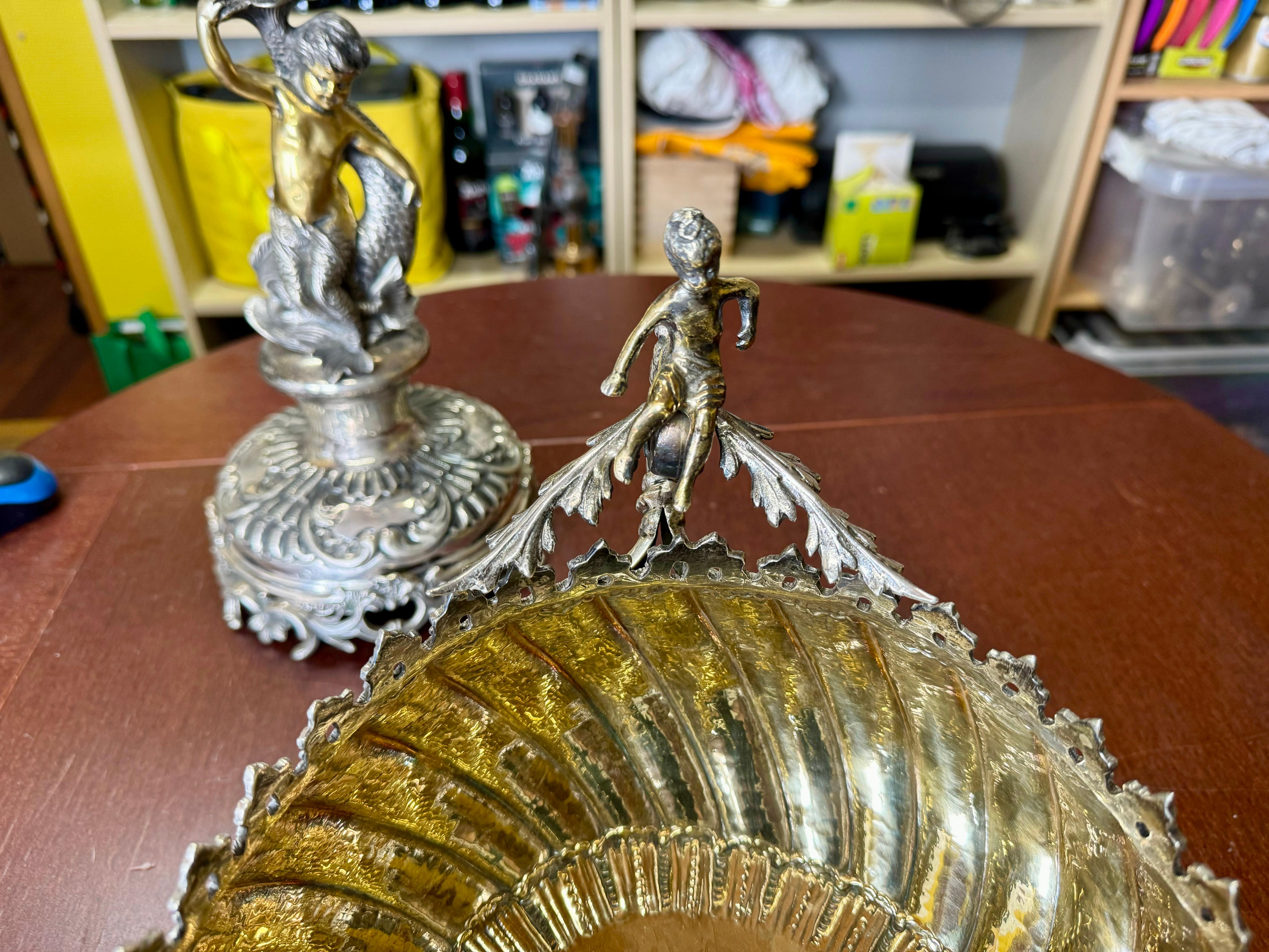 Coupe à fruits en argent sterling, vraiment impressionnante en vente 5