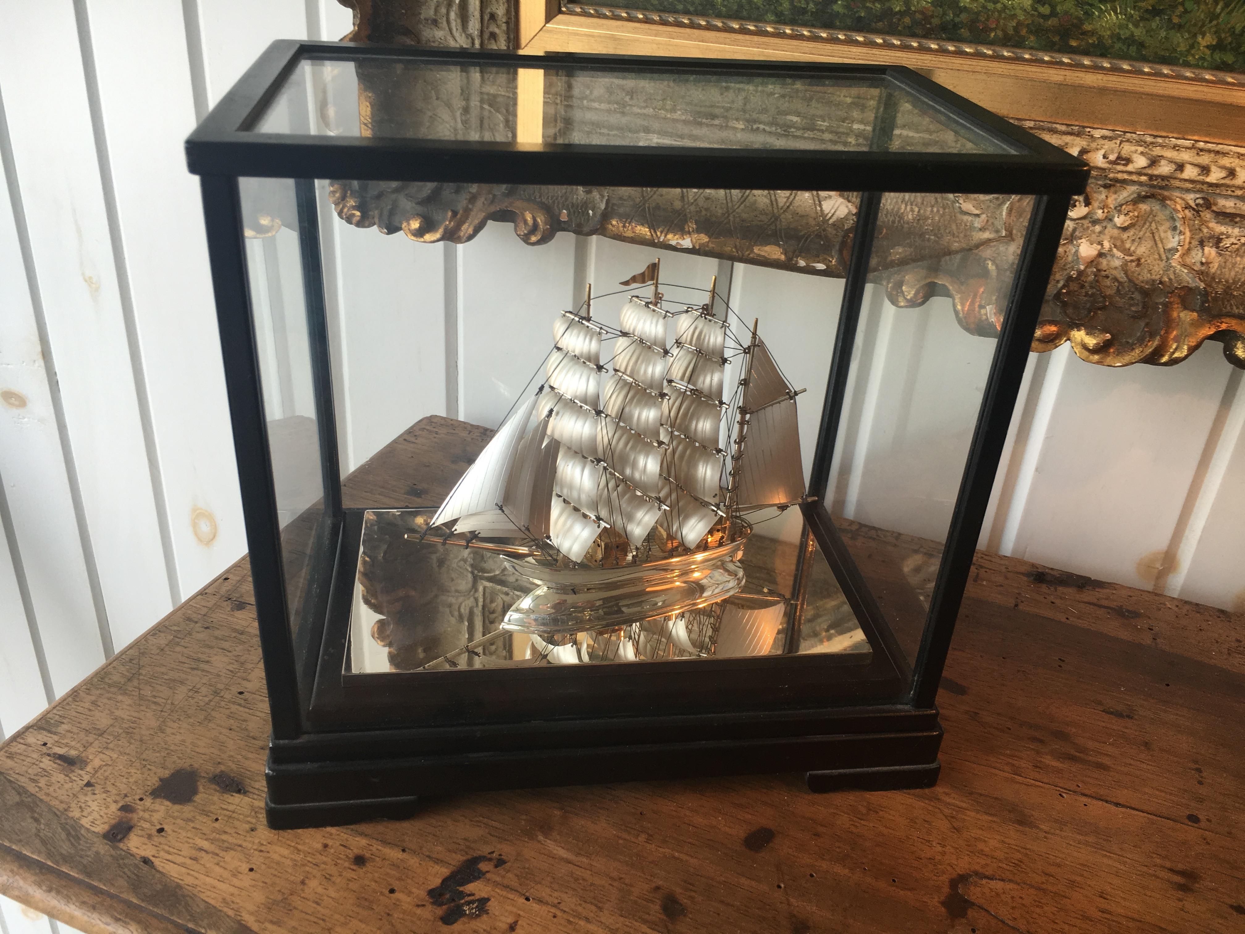 silver ship model