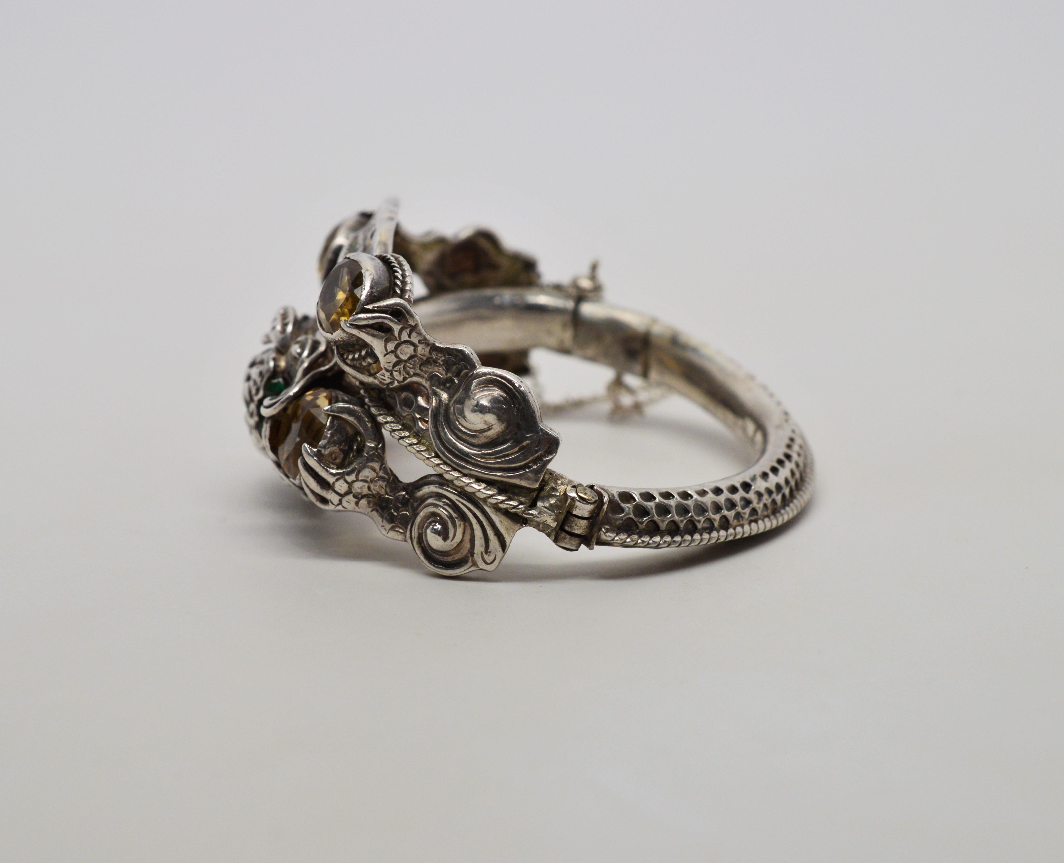 Women's Sterling Silver Gargoyle Cuff Bracelet