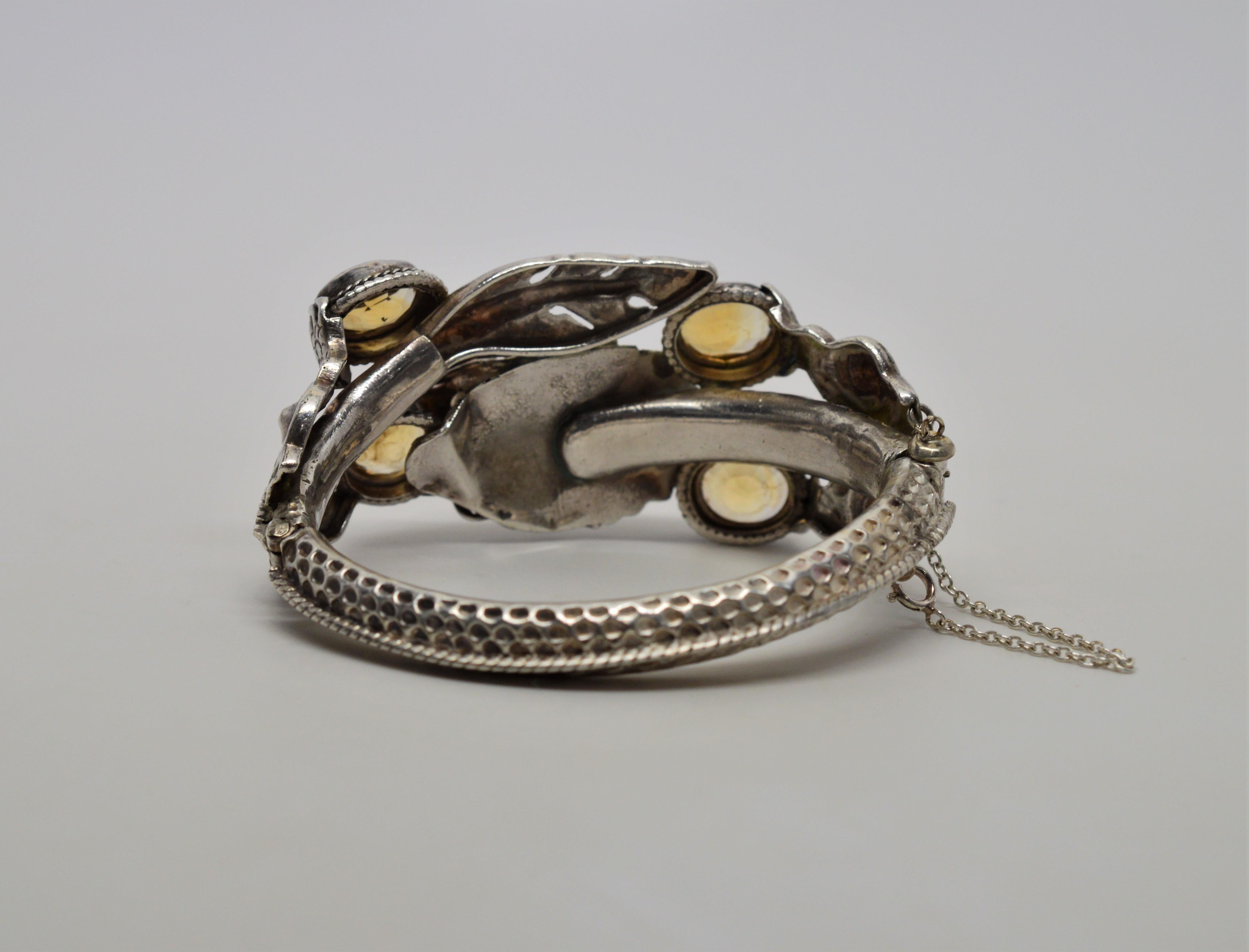 Sterling Silver Gargoyle Cuff Bracelet 1