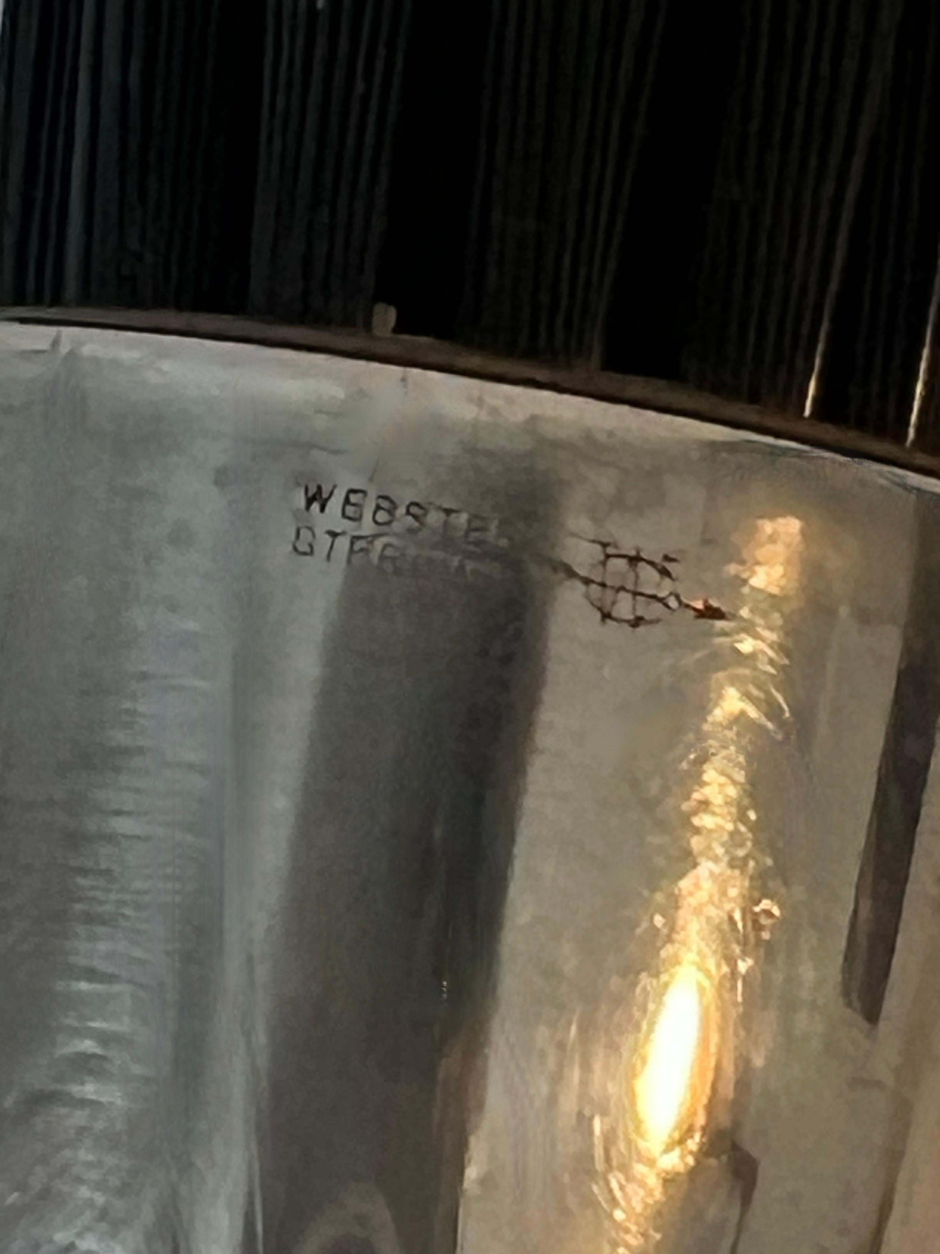 Patinated Sterling Silver Garment Brush with Hanging Ring For Sale