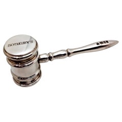 Sterling Silver Gavel Sotheby's Commemorative 250th Anniversary Collectible