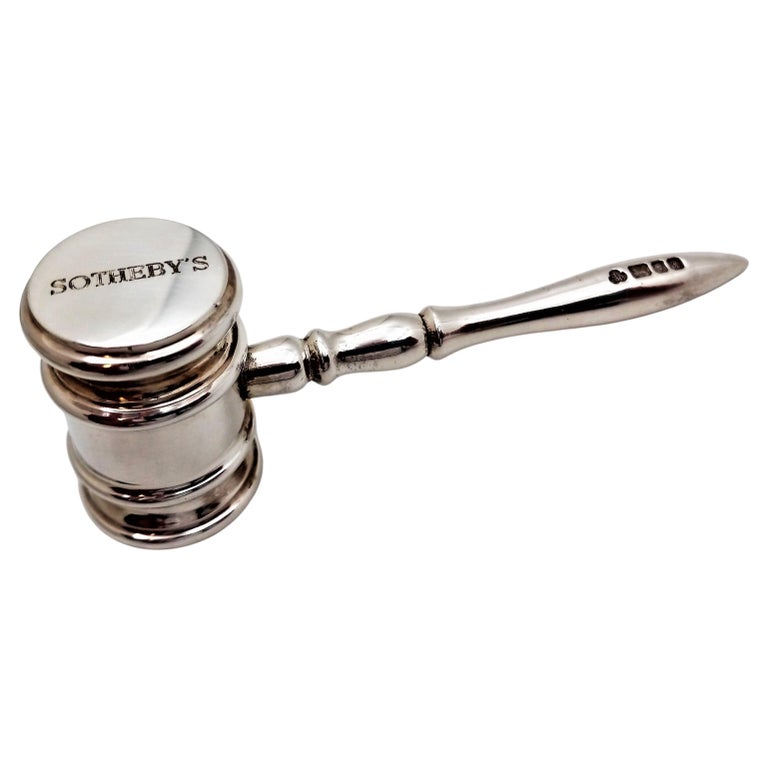 Sterling Silver Gavel Sotheby's Commemorative 250th Anniversary